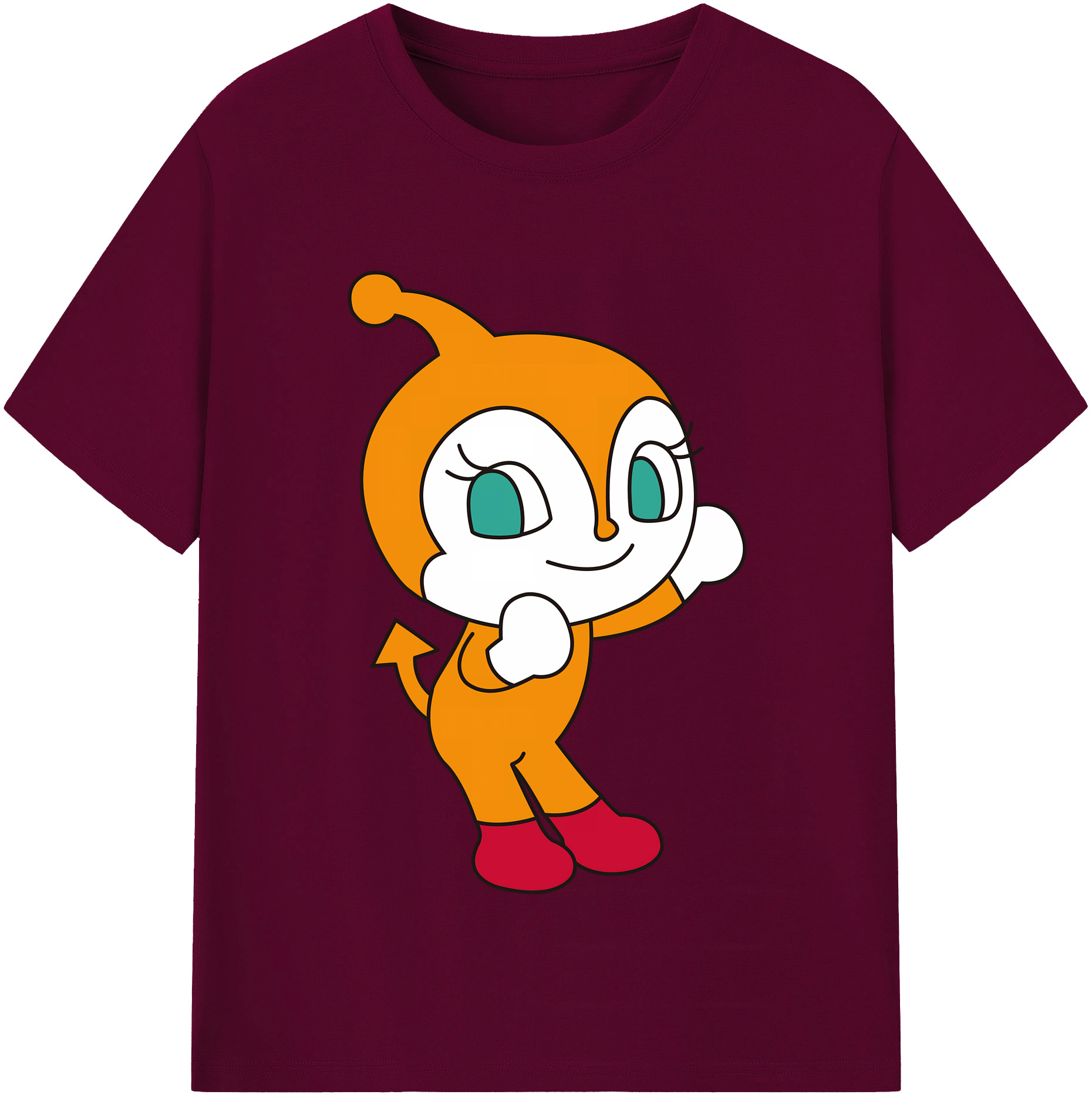 （画像用） アンパンマン Anpanman レディースカジュアルプリントTシャツ（綿100％）